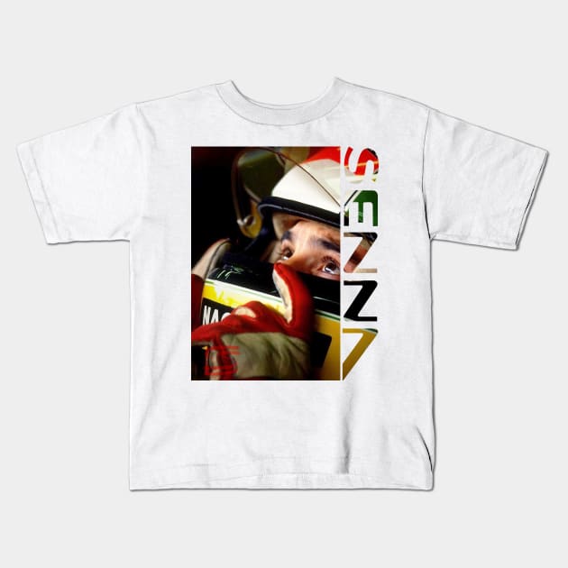 AYRTON SENNA Kids T-Shirt by HSDESIGNS